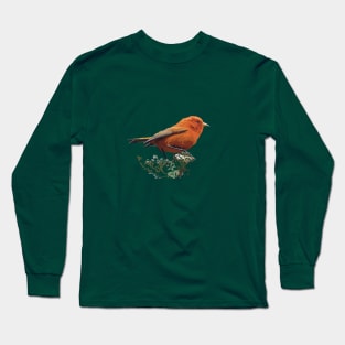 Hawai’i ‘Ākepa, endemic Hawaiian honeycreeper Long Sleeve T-Shirt